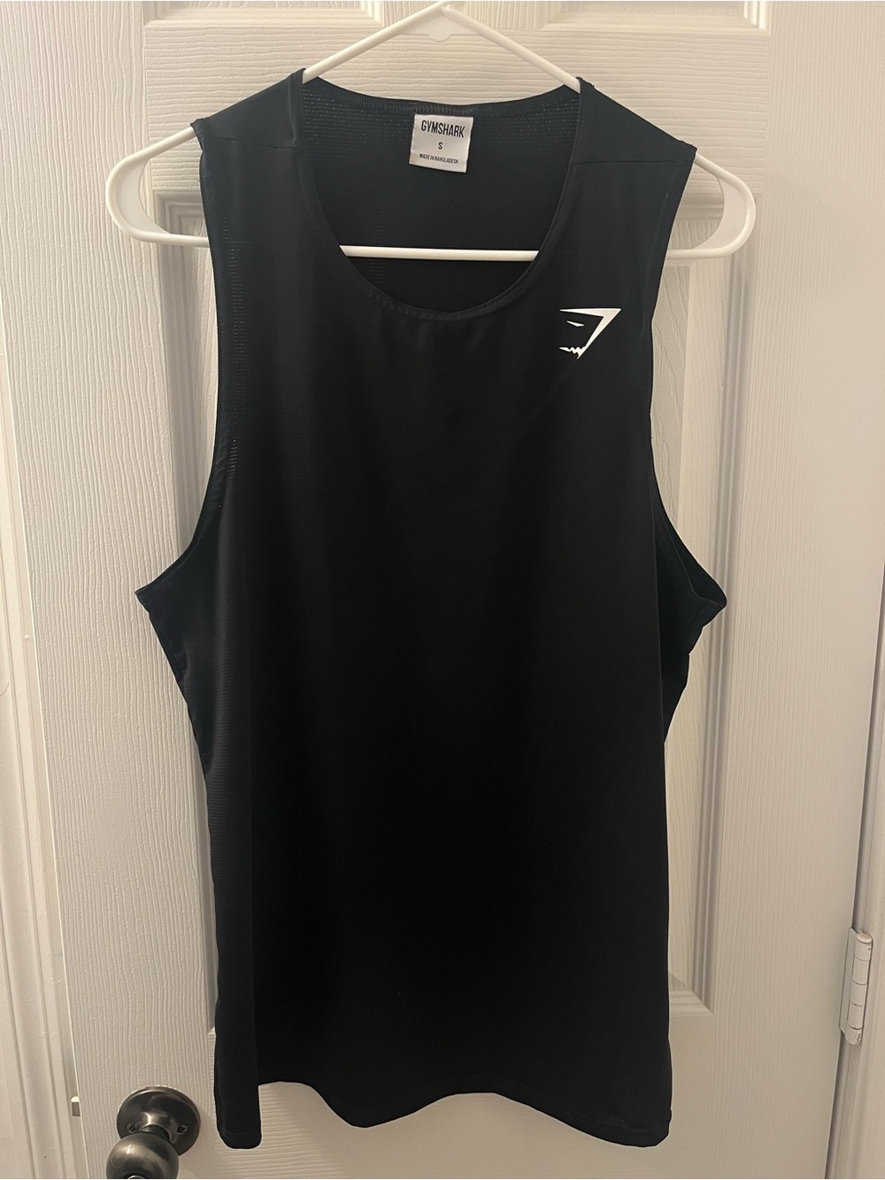 Gymshark Arrival Tank Black Slim Fit Mens Size Small